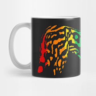 Rainbow King Cheetah (black) Mug